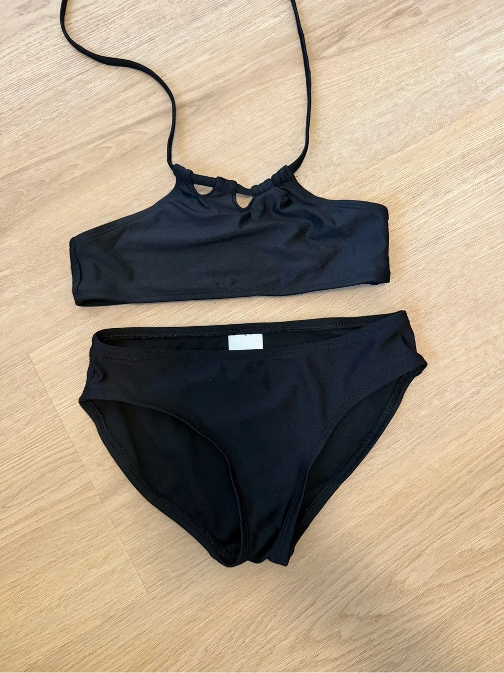art class Black Two-Piece Girls Swim Set